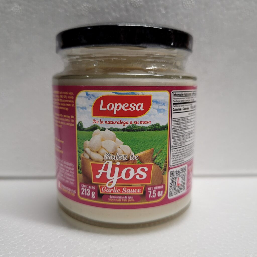 Salsa de Ajos Lopesa 213g