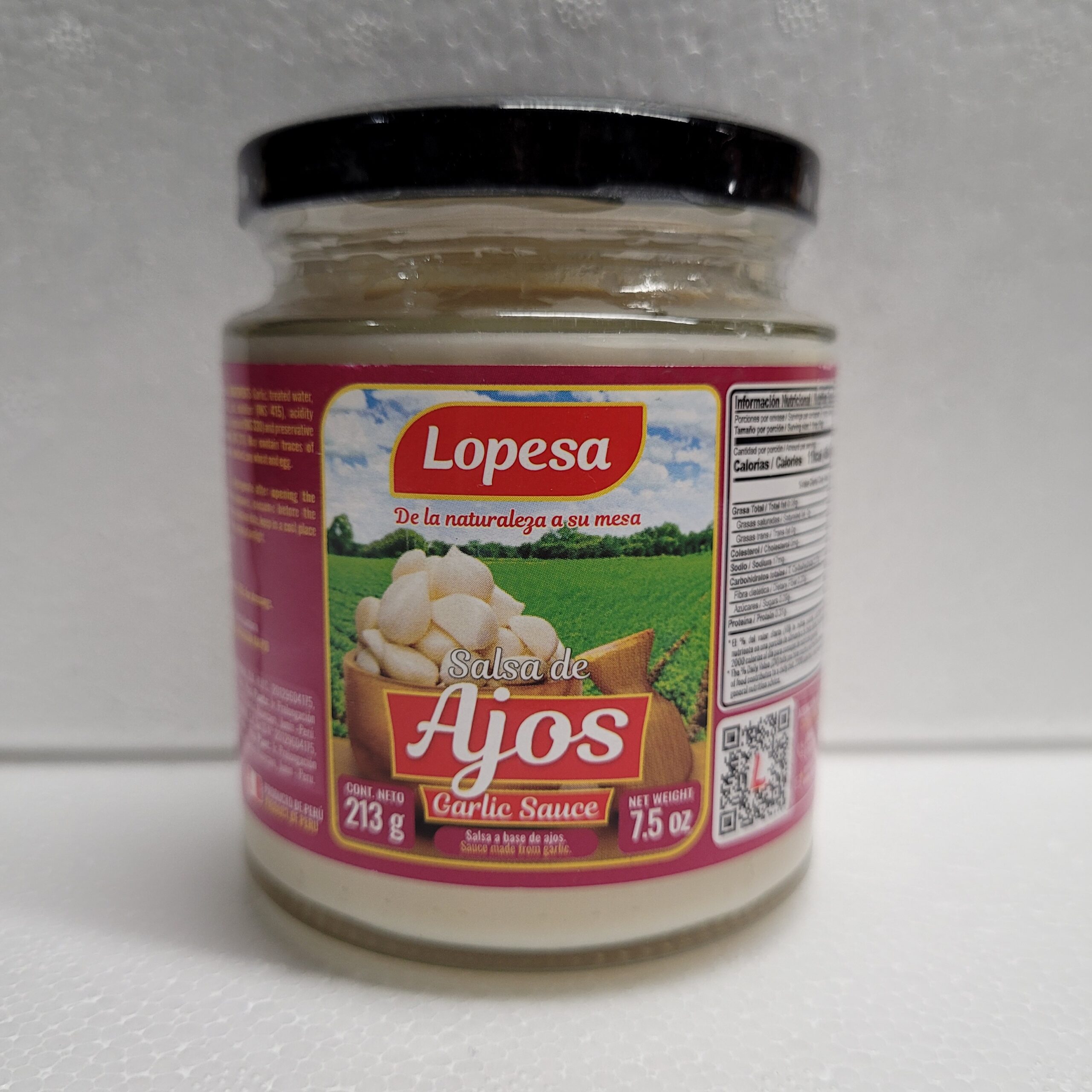 Salsa de Ajos Lopesa 213g